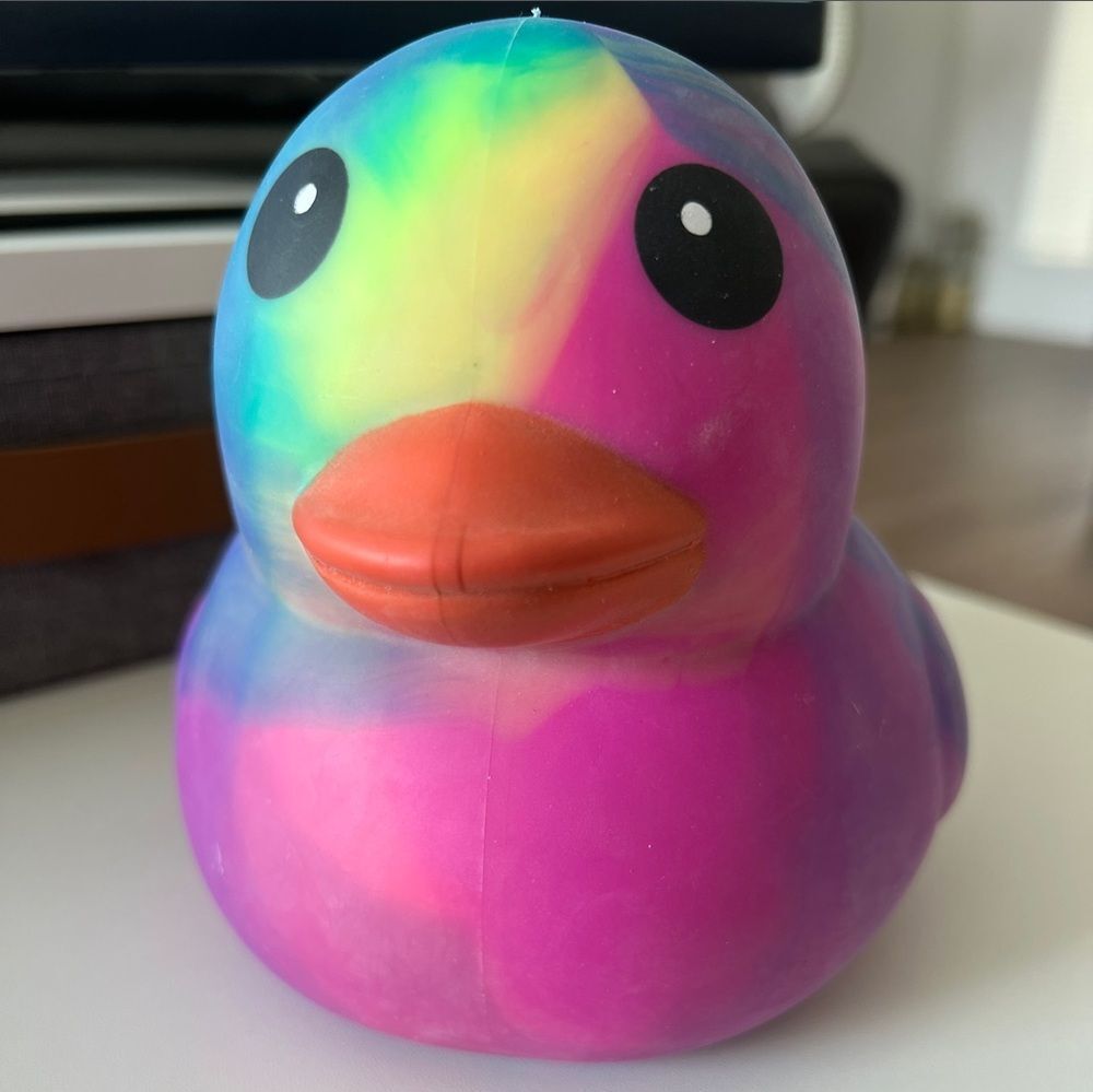 Sunny Days Jumbo Squeezy Ducks - Tie Dye Green